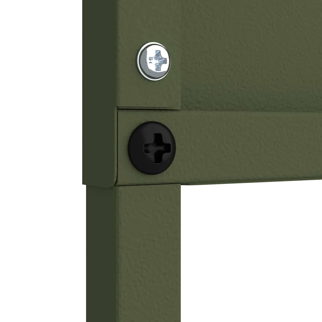 Have privatliv skærm Olivengrøn 50 x 140 cm Koldvalset stål