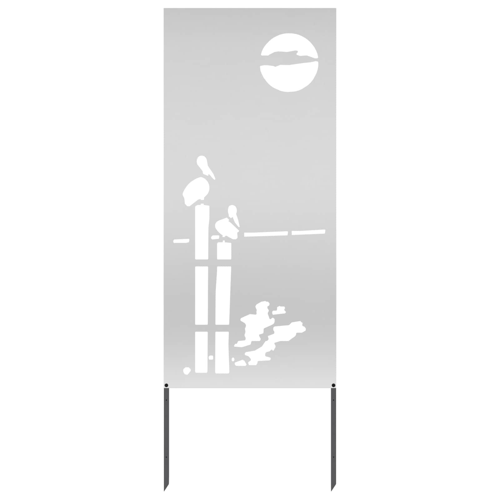 Have privatliv skærm Sølv 50 x 140 cm Galvaniseret stål