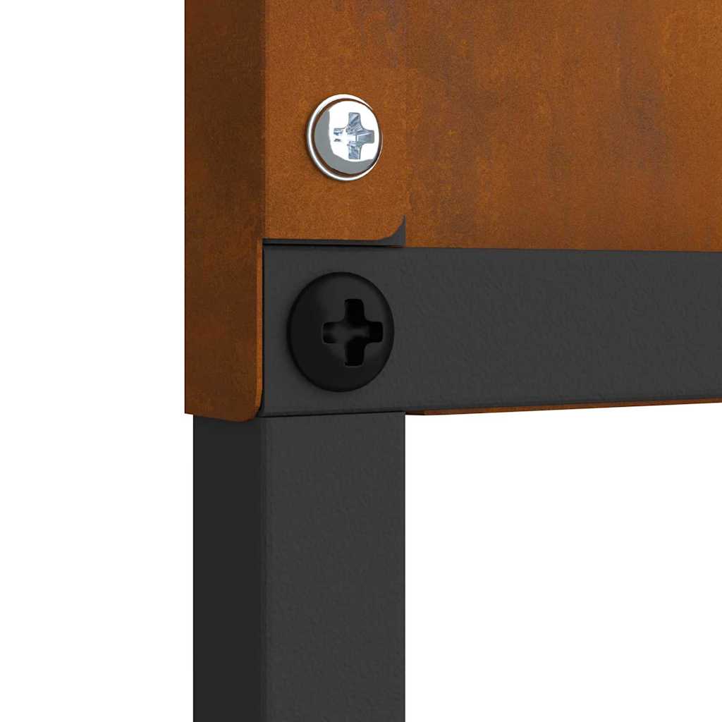 Have privatliv skærm Rusten 50 x 140 cm Forvitret stål