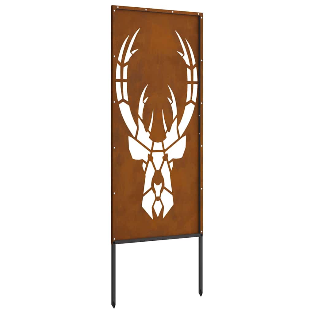 Have privatliv skærm Rusten 50 x 140 cm Forvitret stål