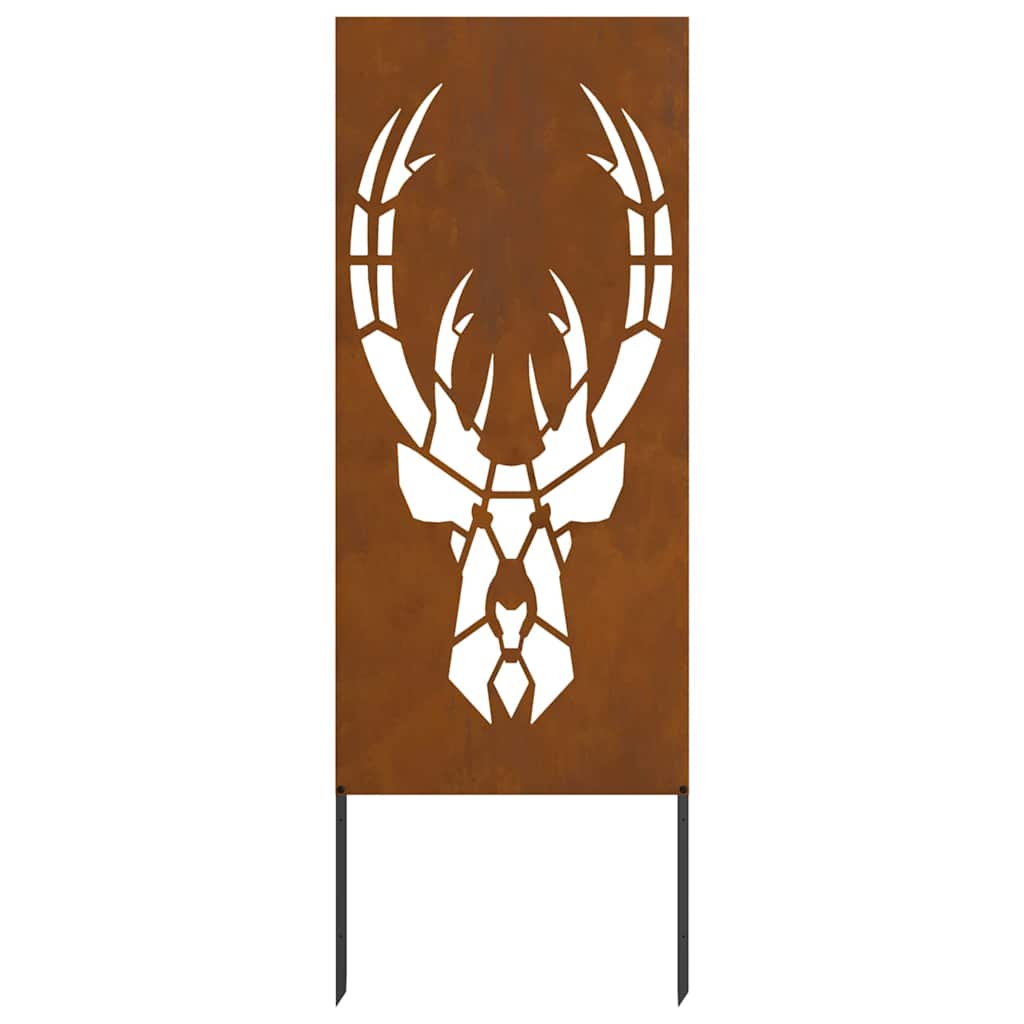 Have privatliv skærm Rusten 50 x 140 cm Forvitret stål