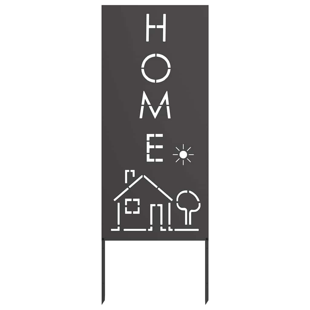 Have privatliv skærm Fretwork Sort 50 x 140 cm Koldvalset stål