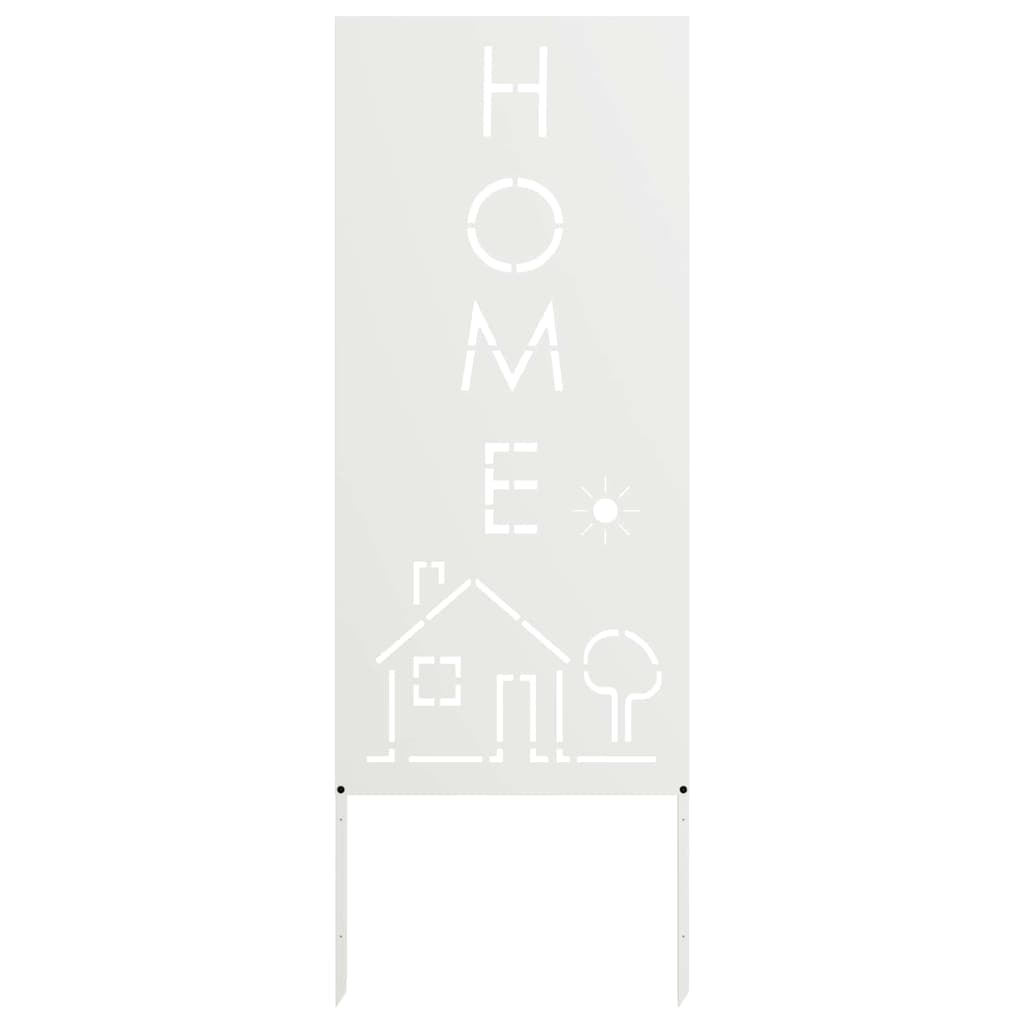 Have privatliv skærm Fretwork Hvid 50 x 140 cm Koldvalset stål