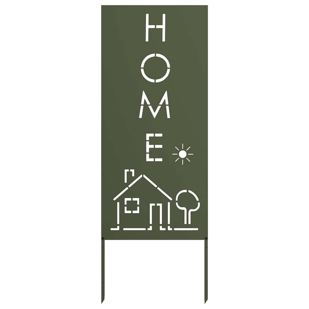 Have privatliv skærm Olivengrøn 50 x 140 cm Koldvalset stål