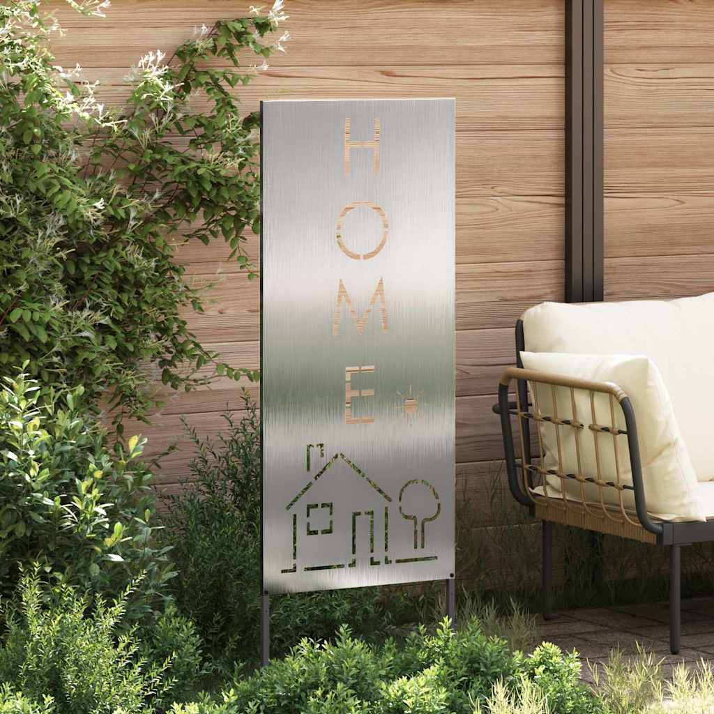 Have privatliv skærm Fretwork Sølv 50 x 140 cm Rustfrit stål