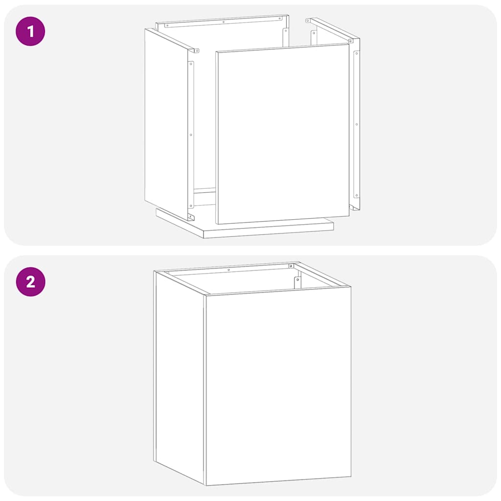 Have Blomsterkrukke Sort 32 x 32 x 40 cm Koldvalset stål