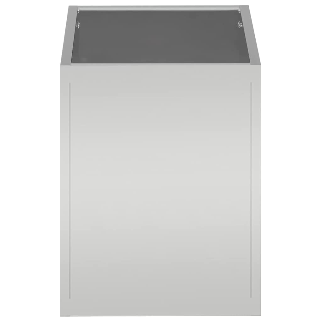 Have Blomsterkrukke Sølv 50 x 32 x 40 cm Galvaniseret stål