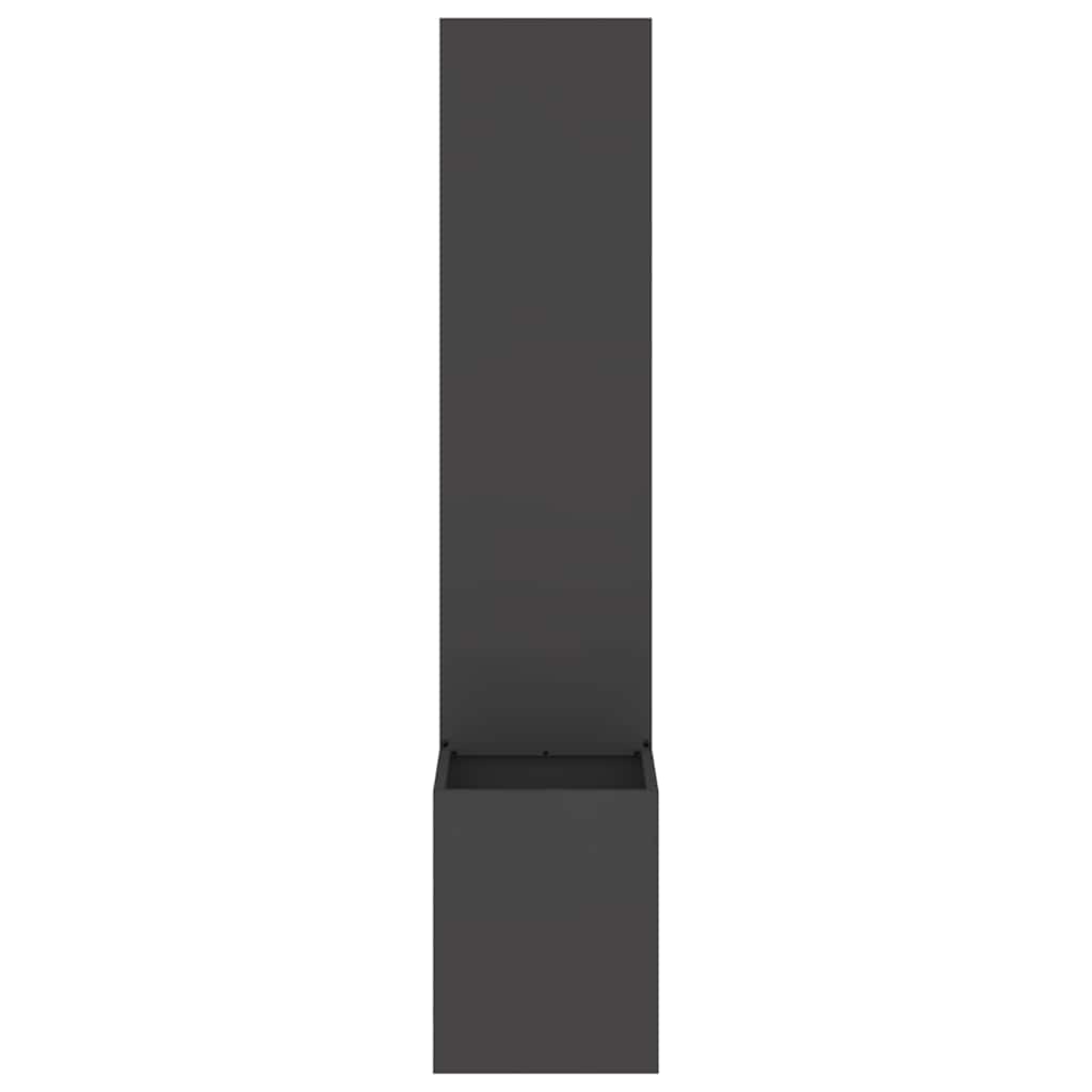 Have privatliv skærm Fretwork Sort 32 x 140 cm Koldvalset stål