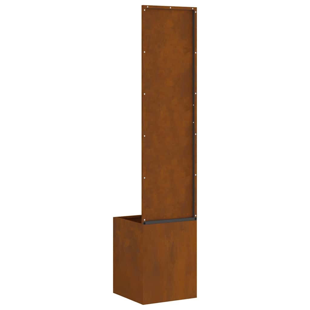 Have privatliv skærm Fretwork Rusten 32 x 140 cm Forvitret stål