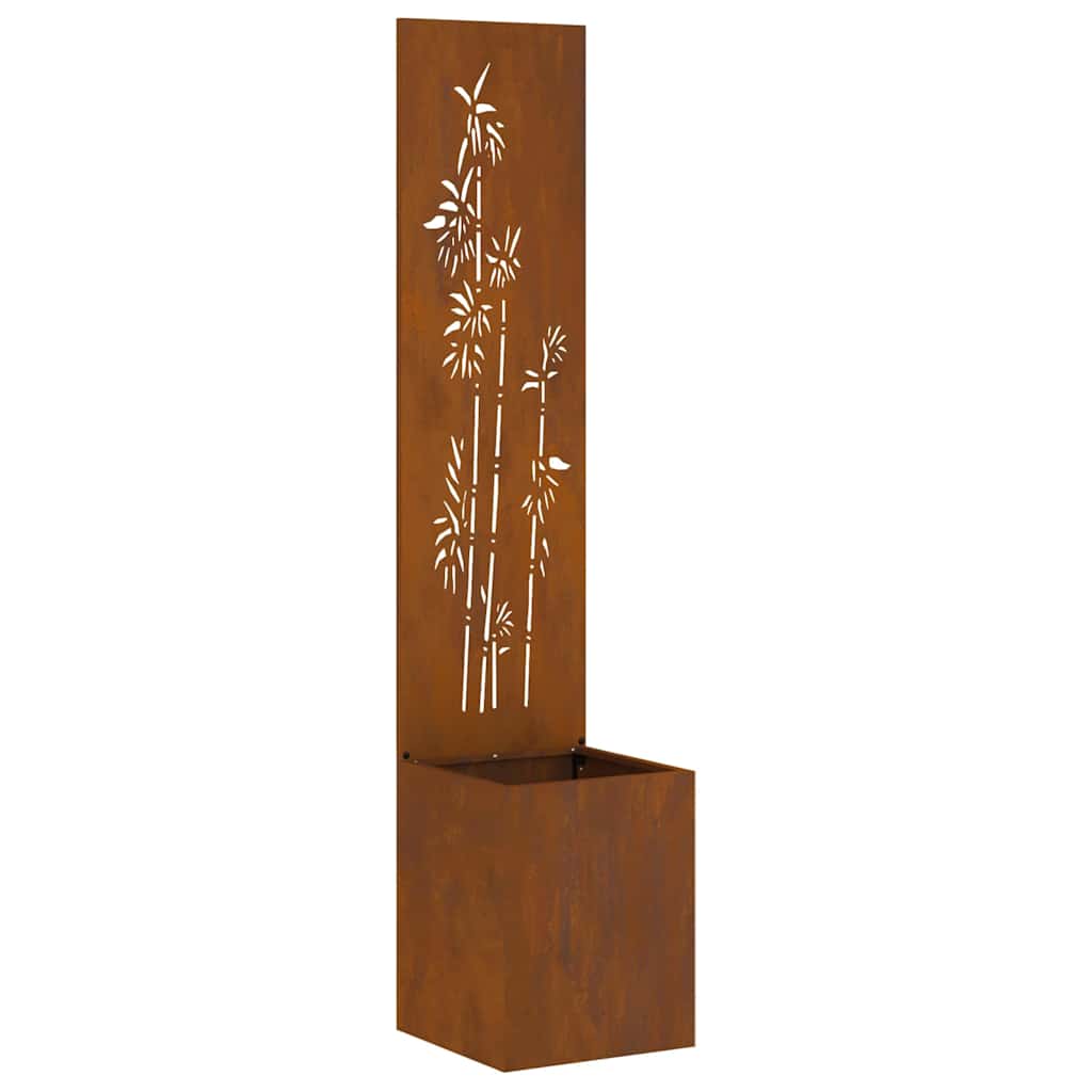 Have privatliv skærm Rusten 32 x 140 cm Forvitret stål