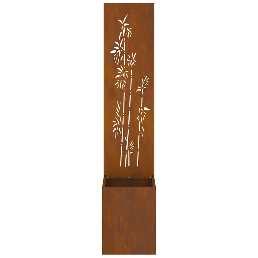 Have privatliv skærm Rusten 32 x 140 cm Forvitret stål