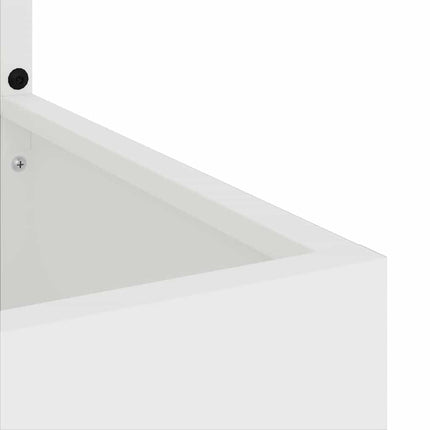 Have privatliv skærm Hvid 32 x 32 x 150 cm Koldvalset stål