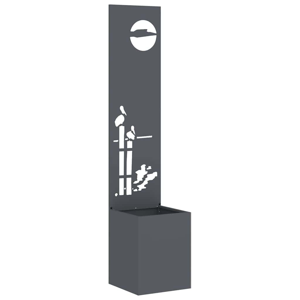 Have privatliv skærm Antracit 32 x 140 cm Koldvalset stål