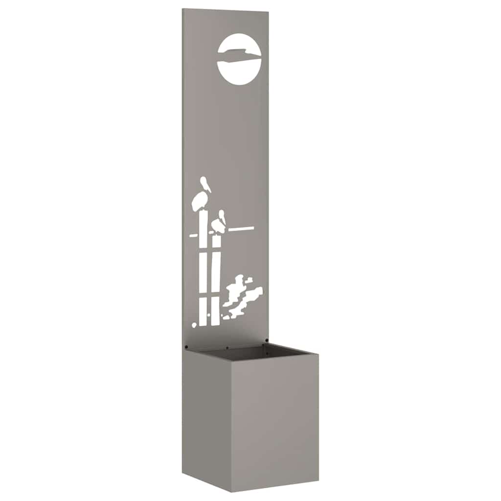 Have privatliv skærm Fretwork Rusten 32 x 140 cm Forvitret stål