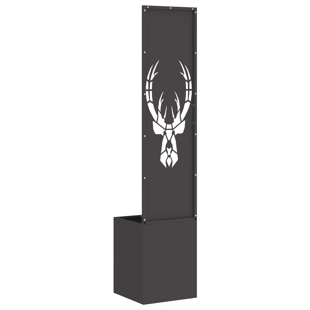 Have privatliv skærm Dyreprint Sort 32 x 140 cm Koldvalset stål