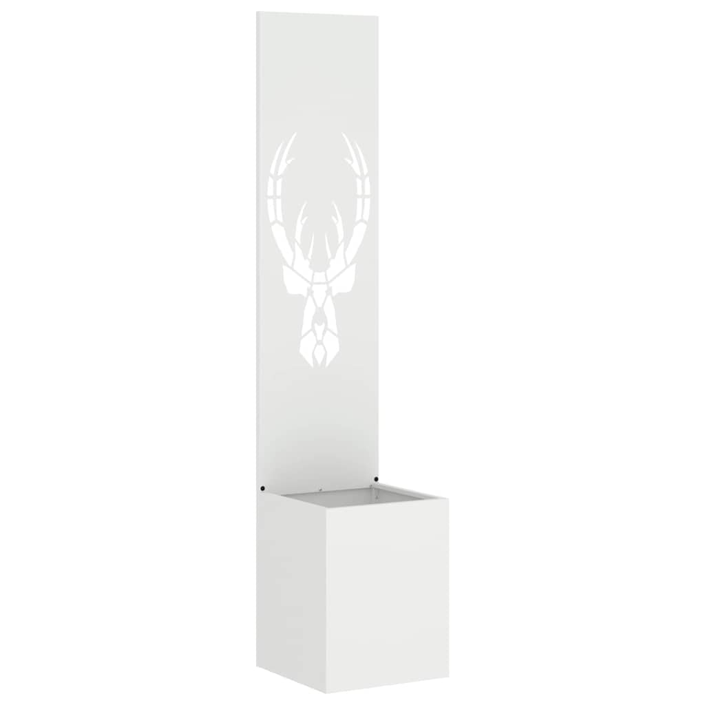 Have privatliv skærm Dyreprint Hvid 32 x 140 cm Koldvalset stål