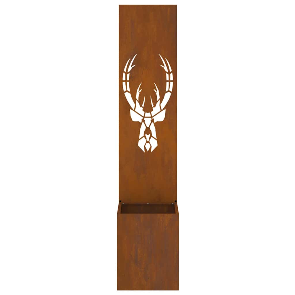 Have privatliv skærm Rusten 32 x 140 cm Forvitret stål