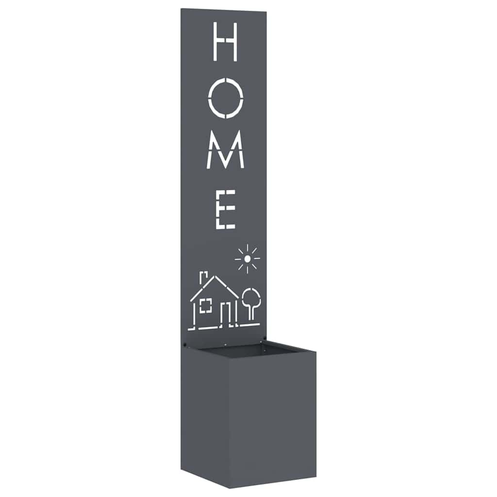 Have privatliv skærm Antracit 32 x 140 cm Koldvalset stål