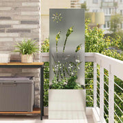 Have privatliv skærm Sølv 50 x 140 cm Galvaniseret stål