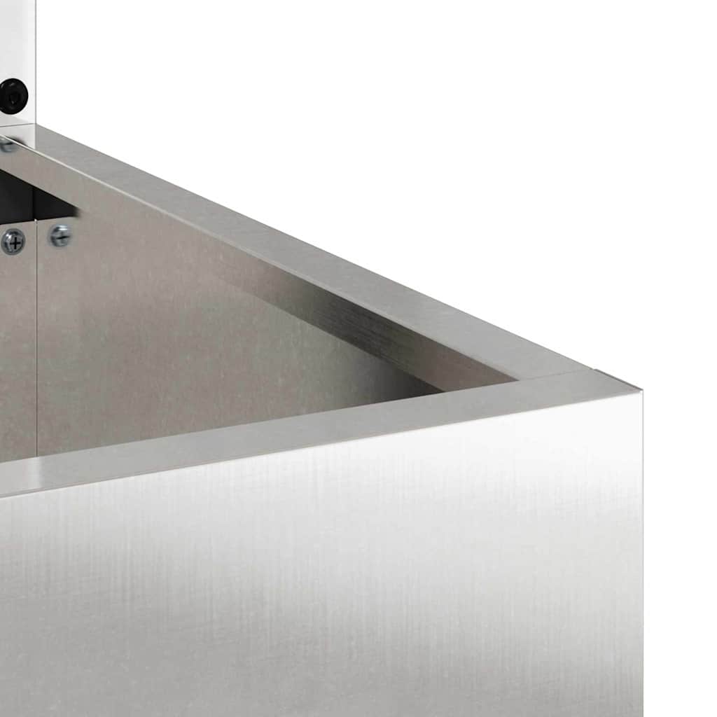 Have privatliv skærm Blomstret Sølv 50 x 140 cm Rustfrit stål