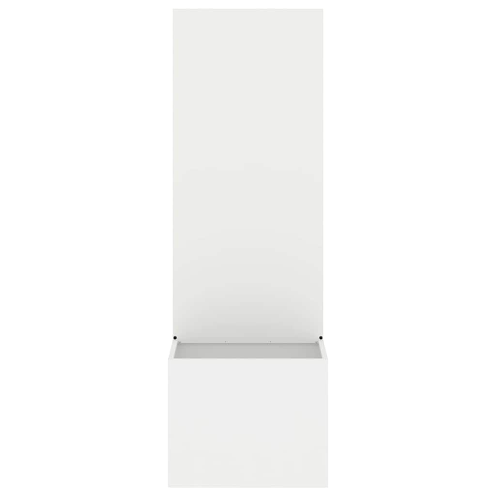 Have privatliv skærm Fretwork Hvid 50 x 140 cm Koldvalset stål