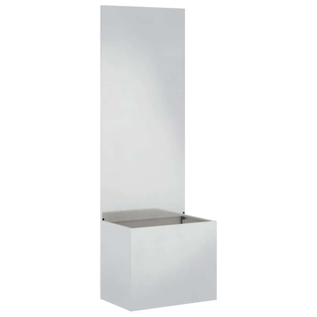 Have privatliv skærm Fretwork Sølv 50 x 140 cm Rustfrit stål