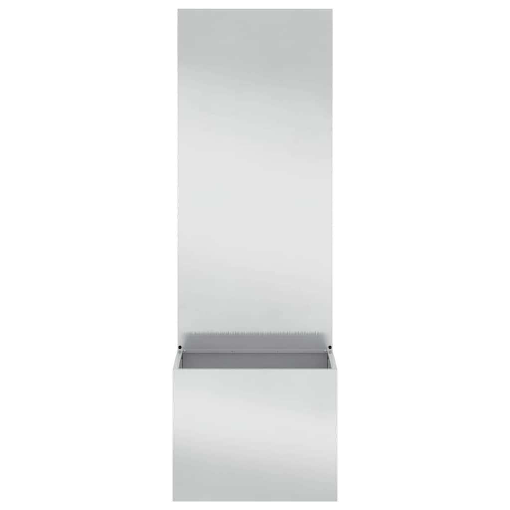 Have privatliv skærm Fretwork Sølv 50 x 140 cm Rustfrit stål