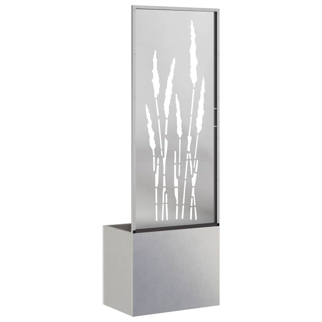 Have privatliv skærm Fretwork Sølv 50 x 140 cm Rustfrit stål