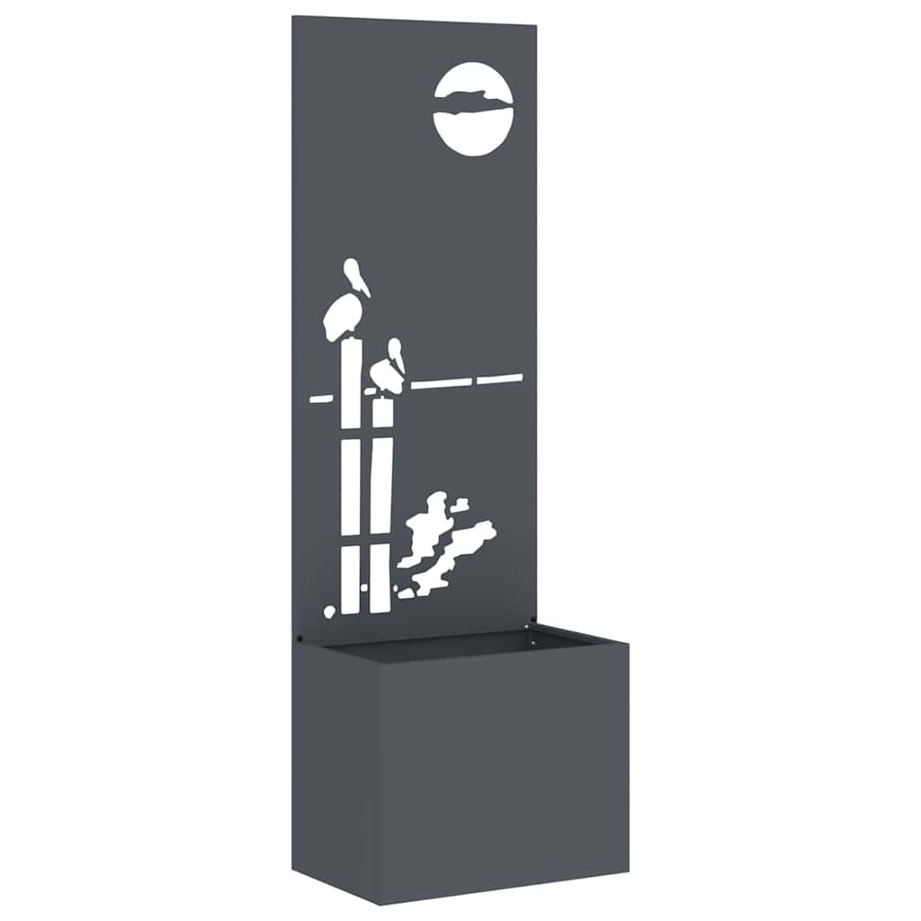 Have privatliv skærm Antracit 50 x 140 cm Koldvalset stål