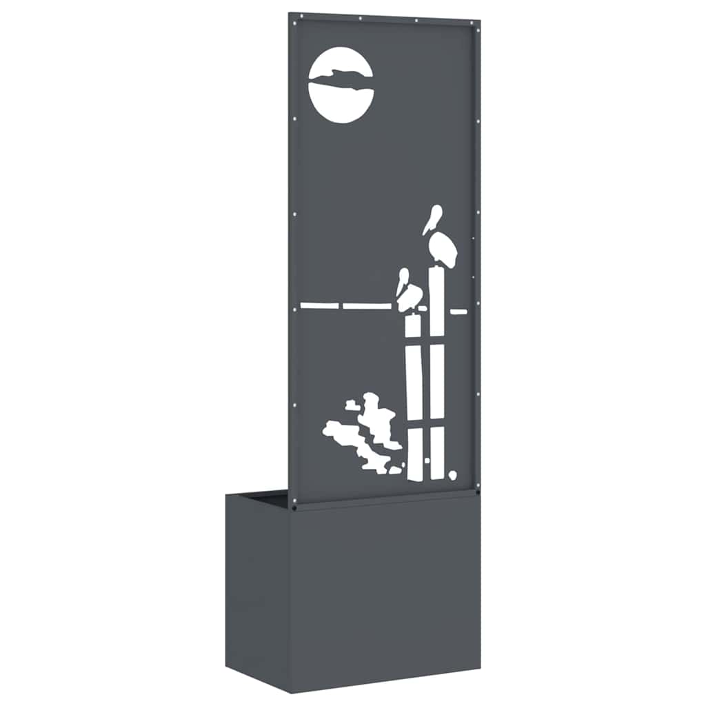 Have privatliv skærm Antracit 50 x 140 cm Koldvalset stål