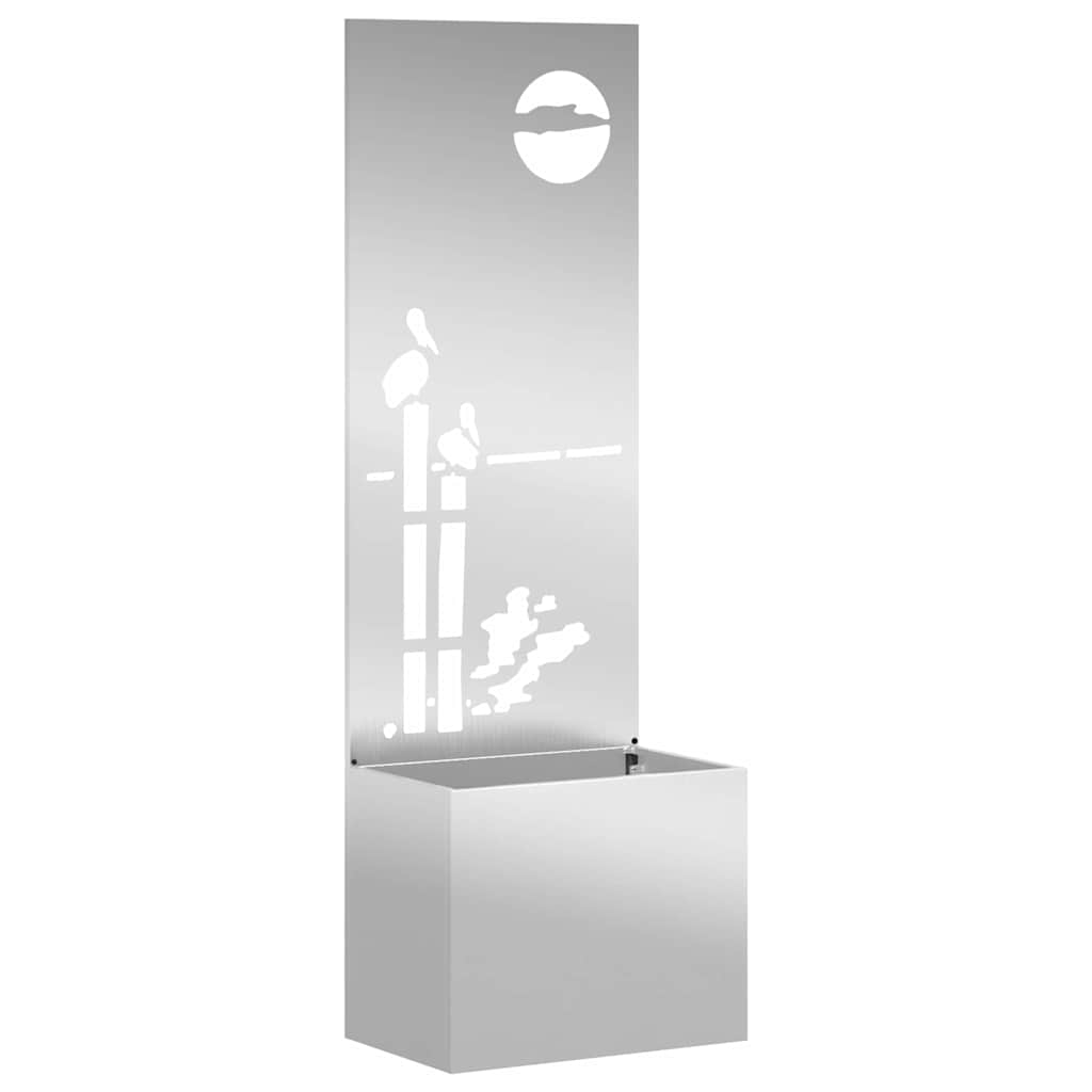 Have privatliv skærm Sølv 50 x 140 cm Galvaniseret stål