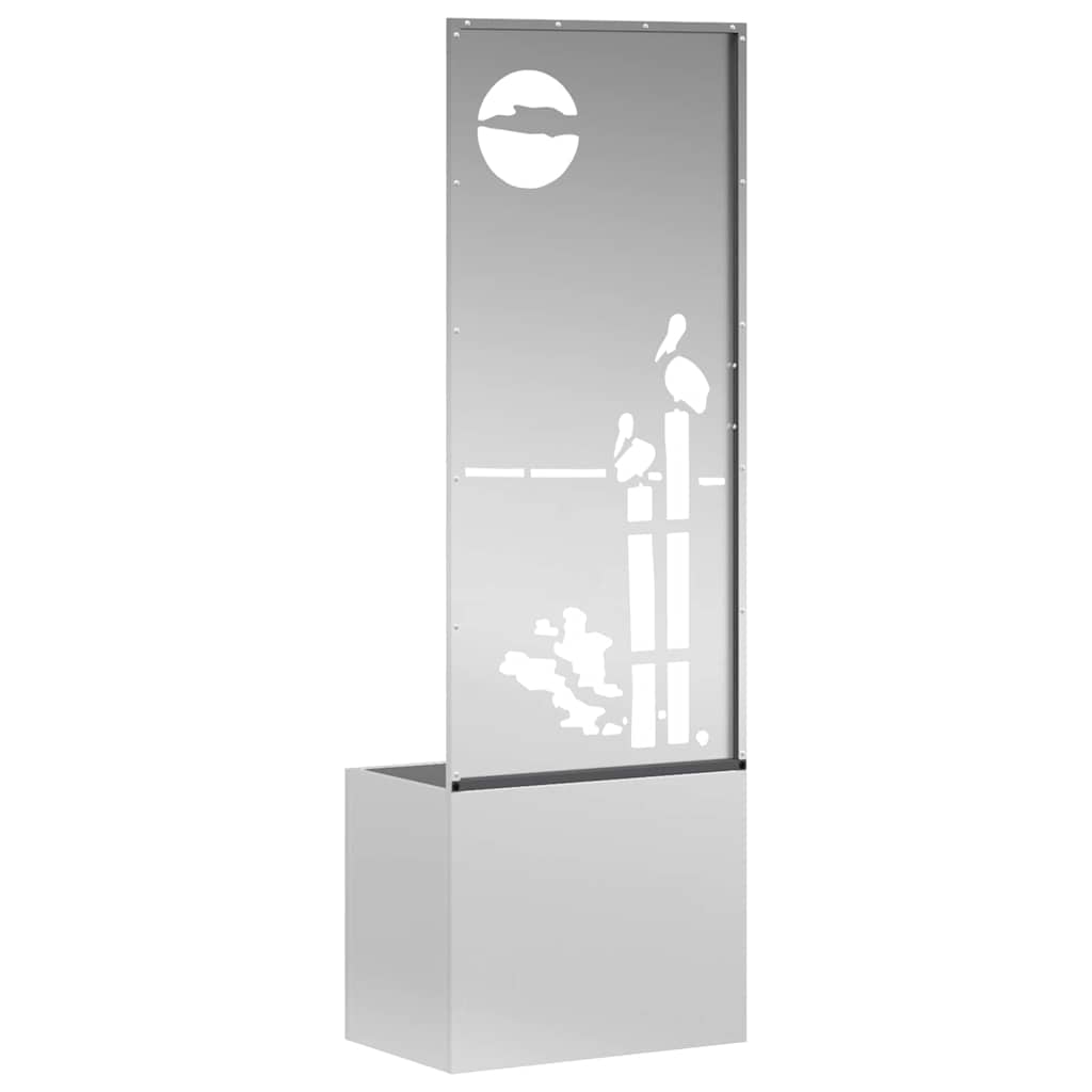 Have privatliv skærm Sølv 50 x 140 cm Galvaniseret stål