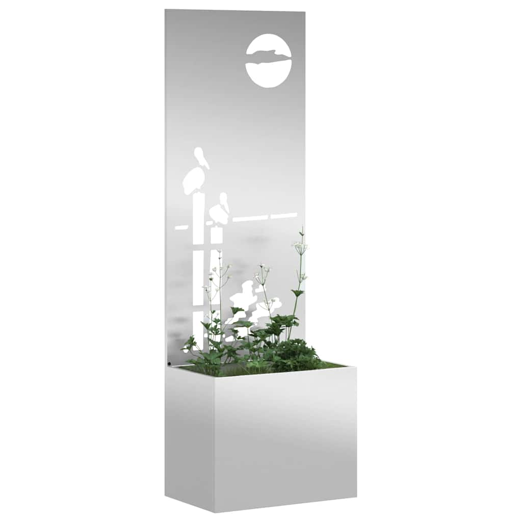 Have privatliv skærm Sølv 50 x 140 cm Galvaniseret stål