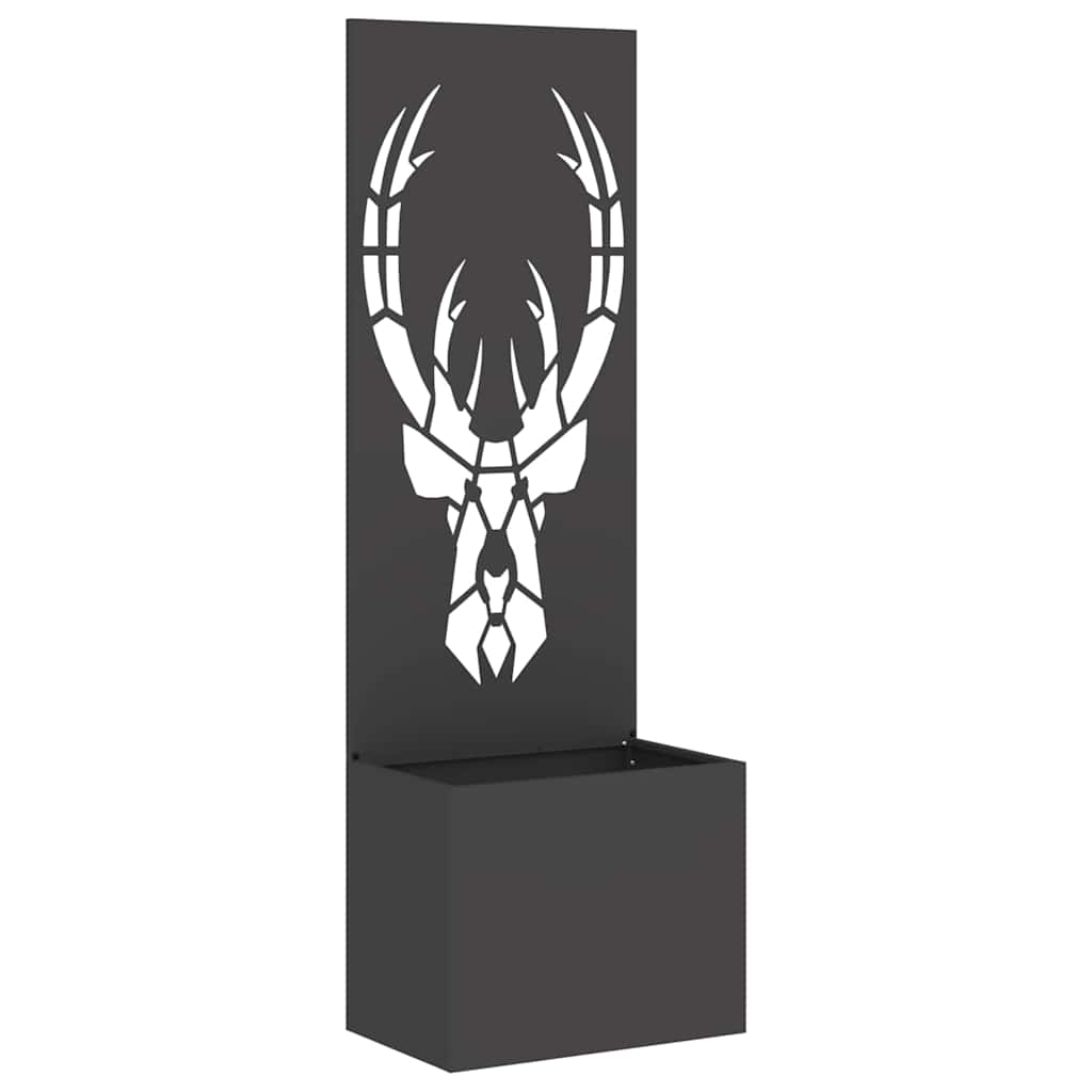 Have privatliv skærm Dyreprint Sort 50 x 140 cm Koldvalset stål