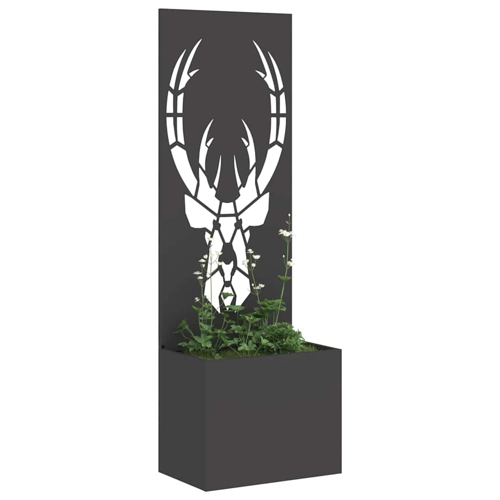 Have privatliv skærm Dyreprint Sort 50 x 140 cm Koldvalset stål