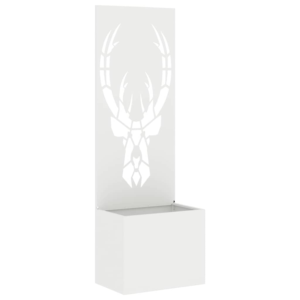 Have privatliv skærm Dyreprint Hvid 50 x 140 cm Koldvalset stål