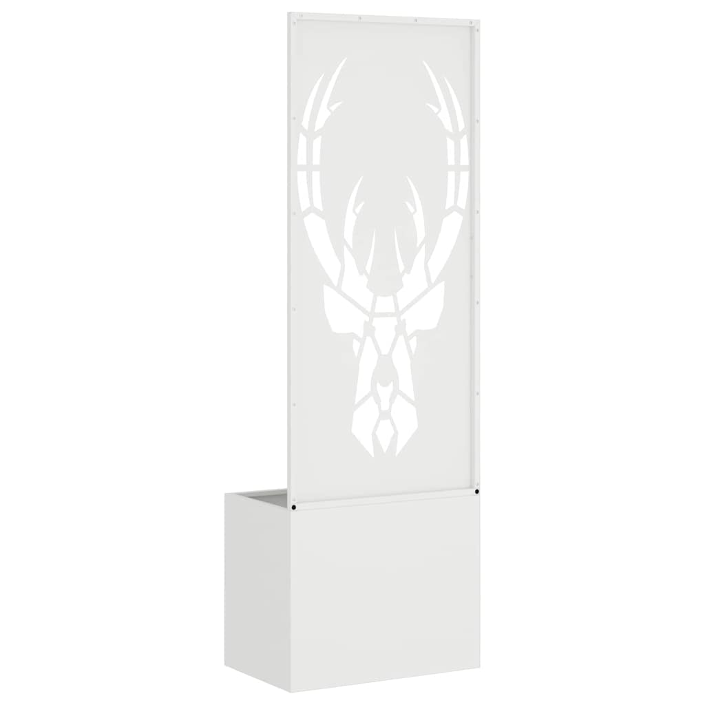 Have privatliv skærm Dyreprint Hvid 50 x 140 cm Koldvalset stål