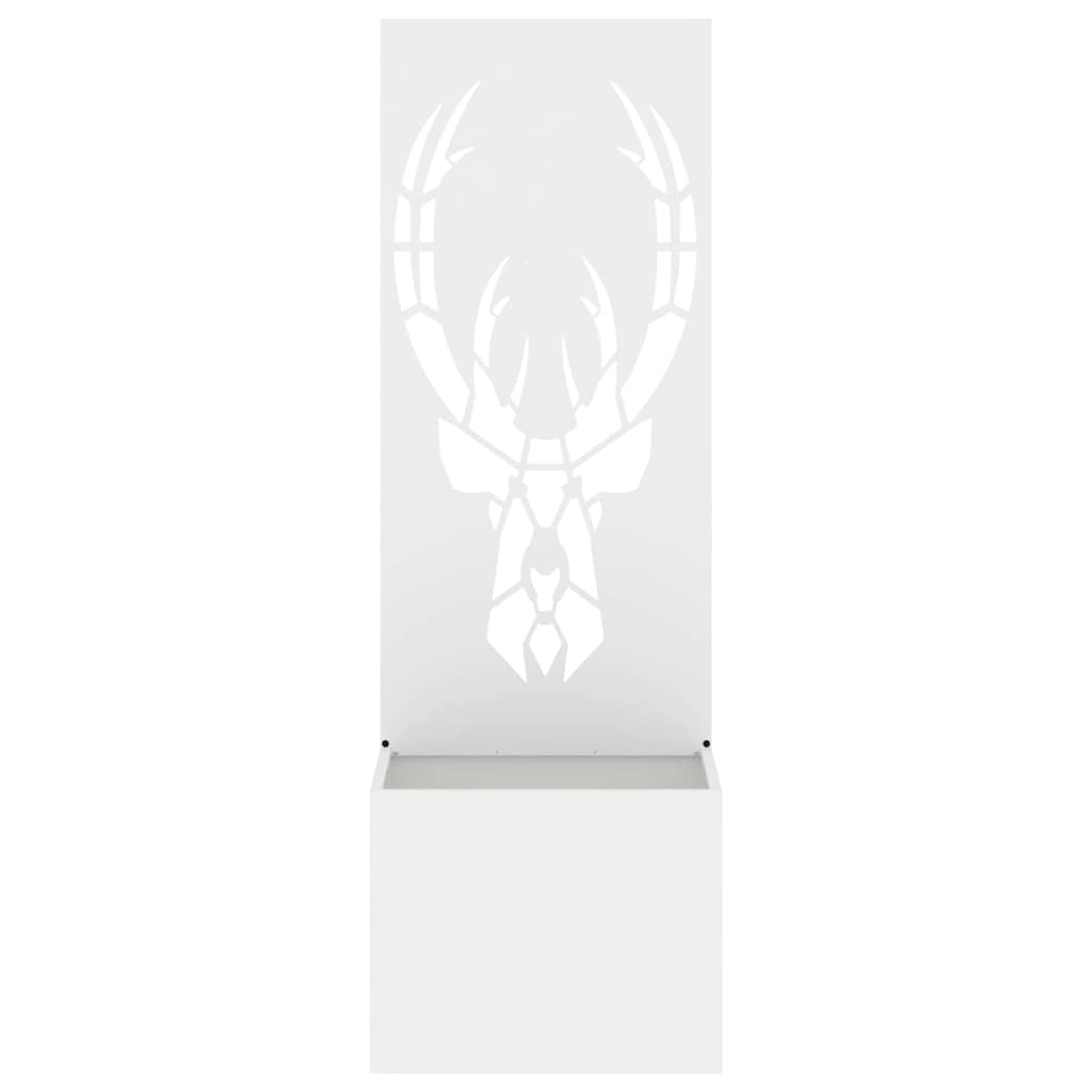 Have privatliv skærm Dyreprint Hvid 50 x 140 cm Koldvalset stål