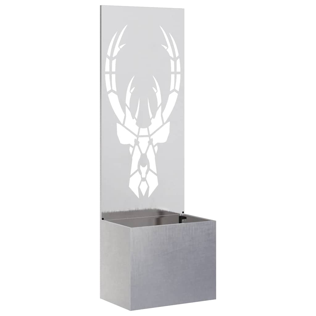 Have privatliv skærm Dyreprint Sølv 50 x 140 cm Rustfrit stål