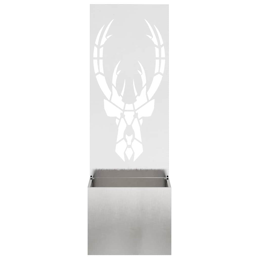 Have privatliv skærm Dyreprint Sølv 50 x 140 cm Rustfrit stål