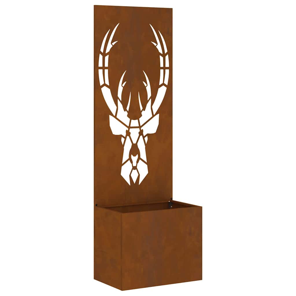 Have privatliv skærm Rusten 50 x 140 cm Forvitret stål