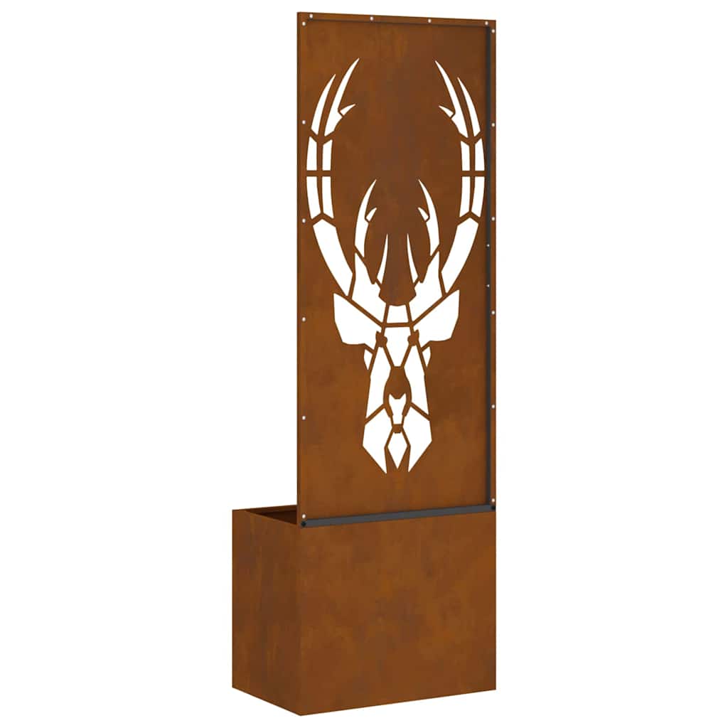 Have privatliv skærm Rusten 50 x 140 cm Forvitret stål