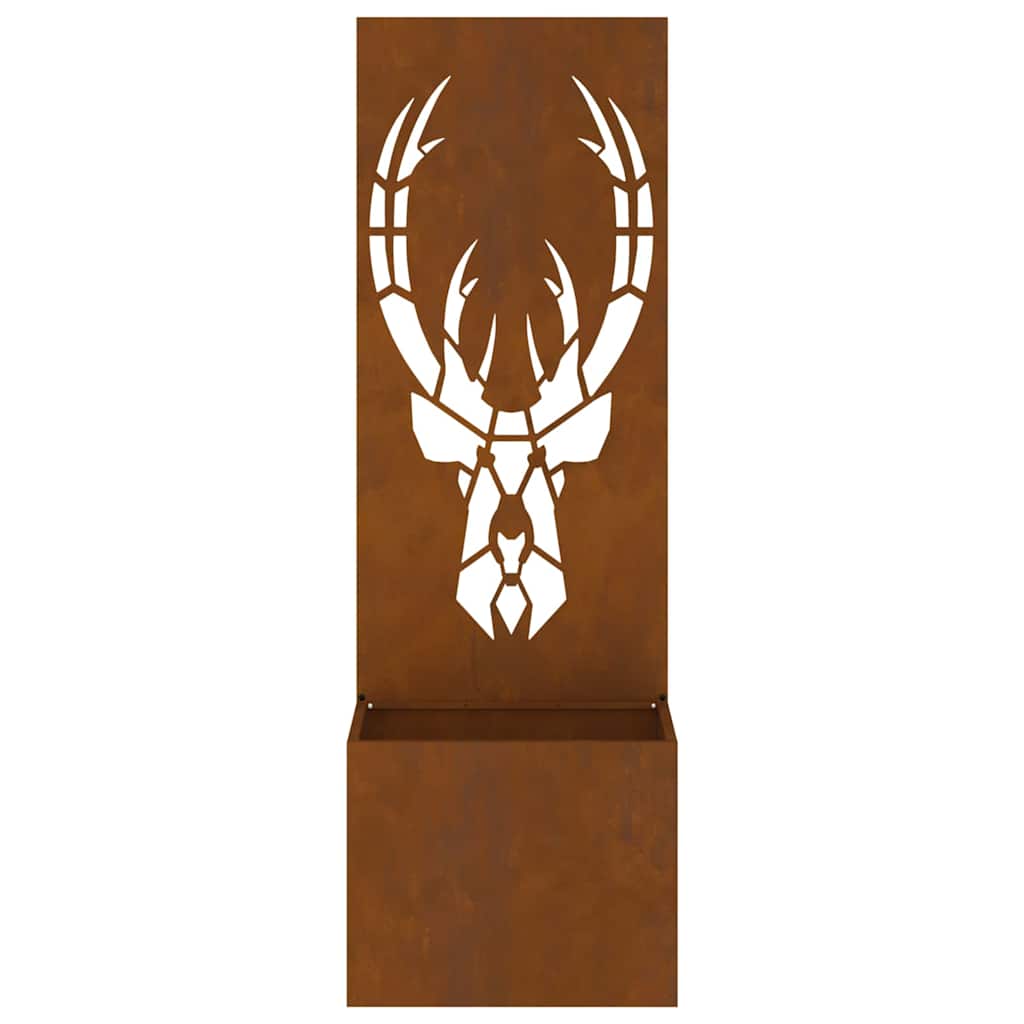 Have privatliv skærm Rusten 50 x 140 cm Forvitret stål