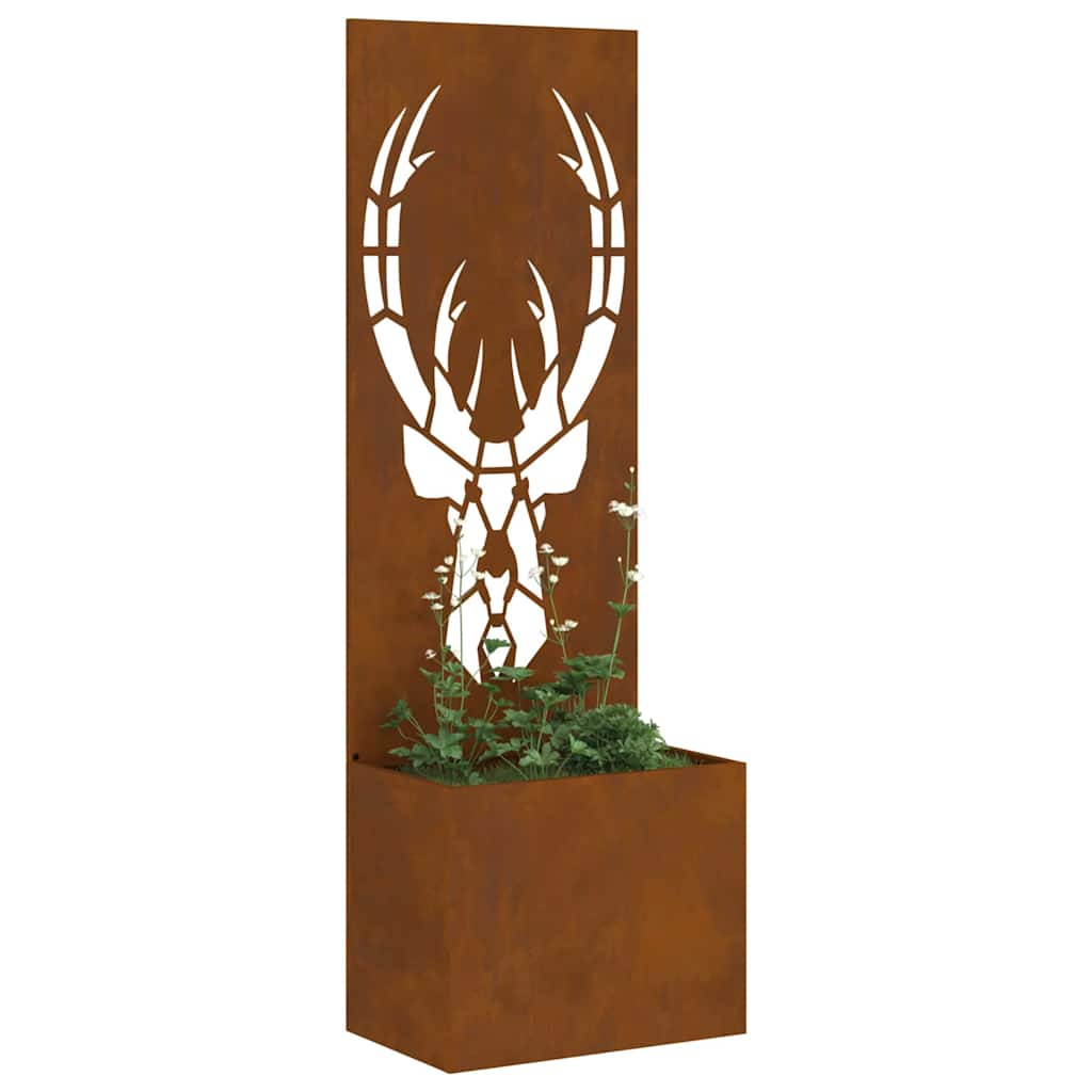 Have privatliv skærm Rusten 50 x 140 cm Forvitret stål