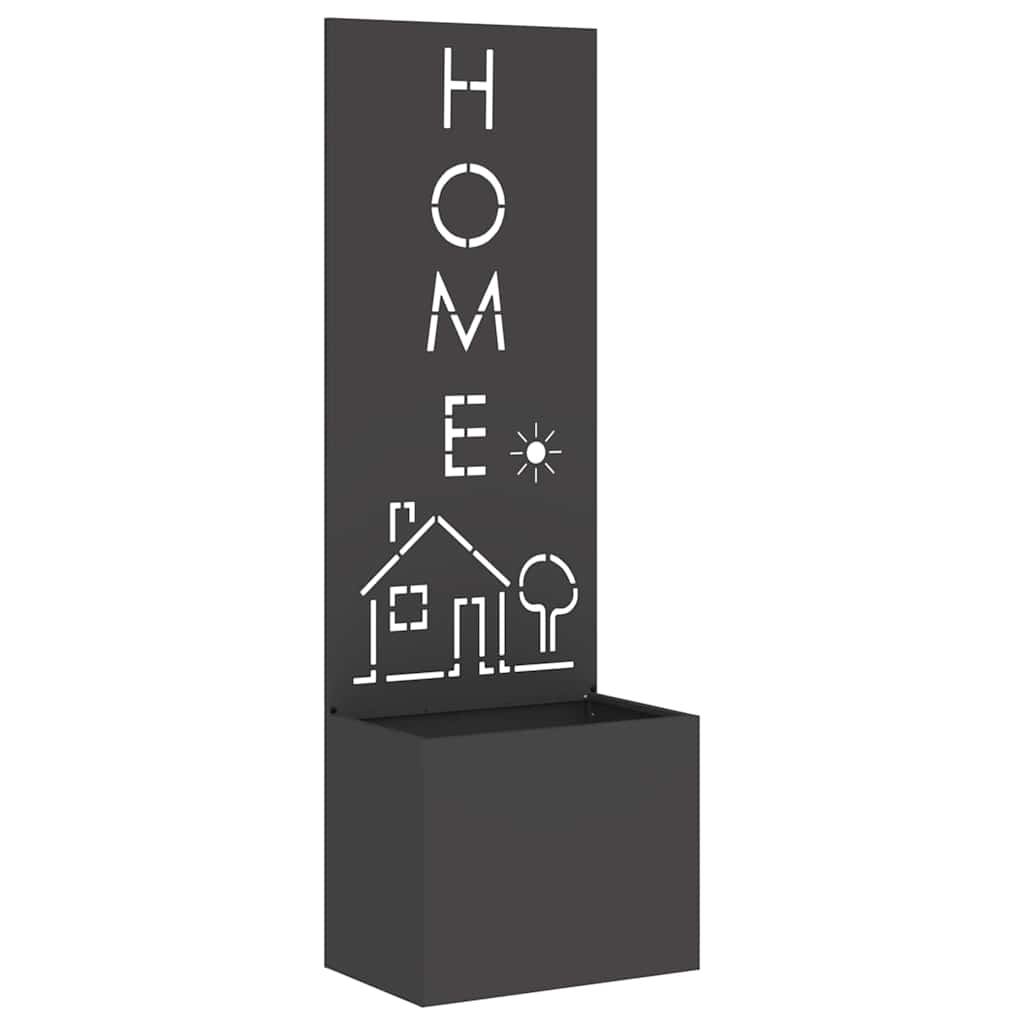 Have privatliv skærm Fretwork Sort 50 x 140 cm Koldvalset stål