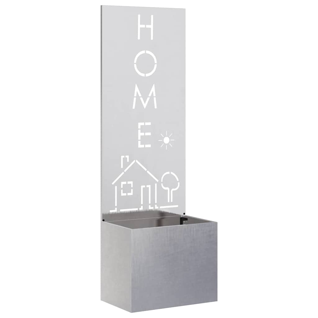 Have privatliv skærm Fretwork Sølv 50 x 140 cm Rustfrit stål