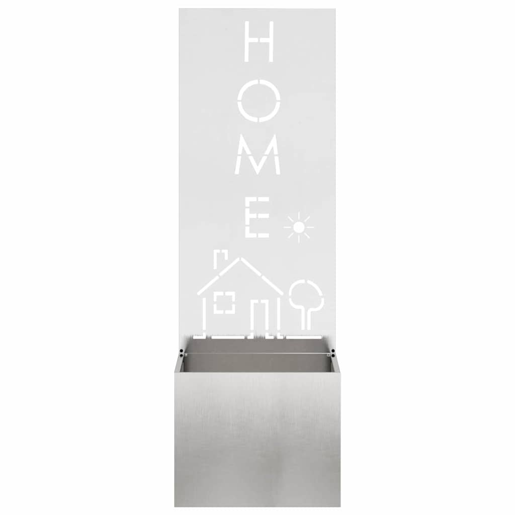 Have privatliv skærm Fretwork Sølv 50 x 140 cm Rustfrit stål