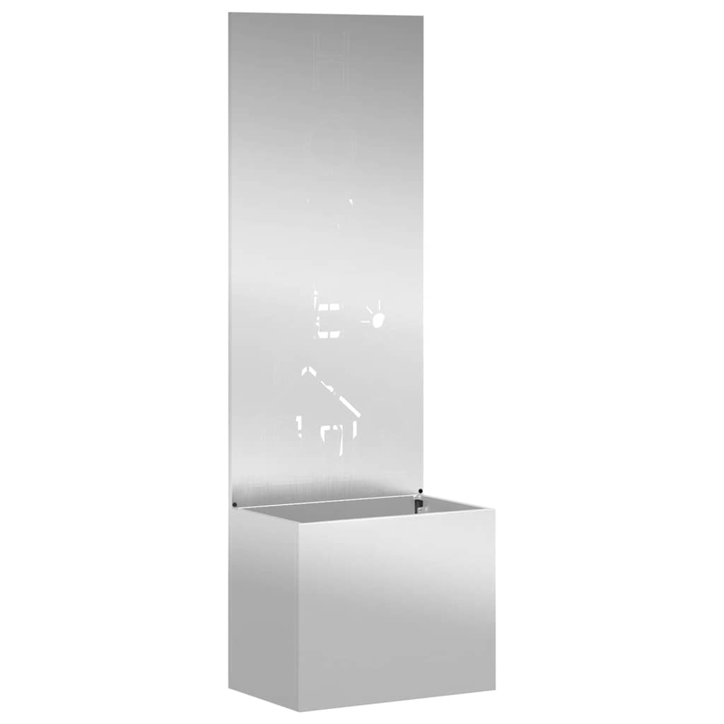 Have privatliv skærm Sølv 50 x 140 cm Galvaniseret stål