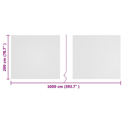 Insekt Net Hvid 2 x 10 m Polyethylen