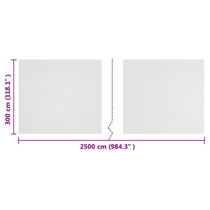 Insekt Net Hvid 3 x 25 m Polyethylen